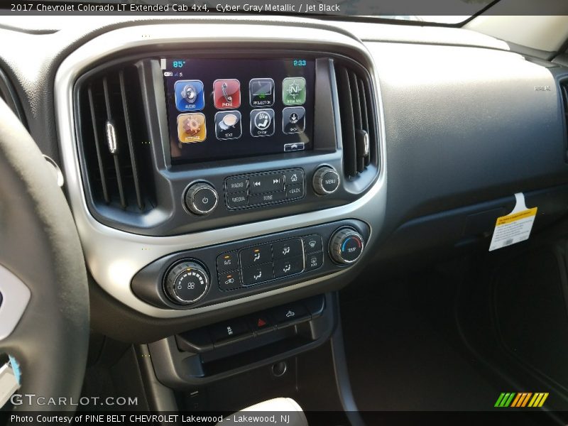 Cyber Gray Metallic / Jet Black 2017 Chevrolet Colorado LT Extended Cab 4x4