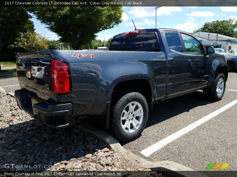 Cyber Gray Metallic / Jet Black 2017 Chevrolet Colorado LT Extended Cab 4x4