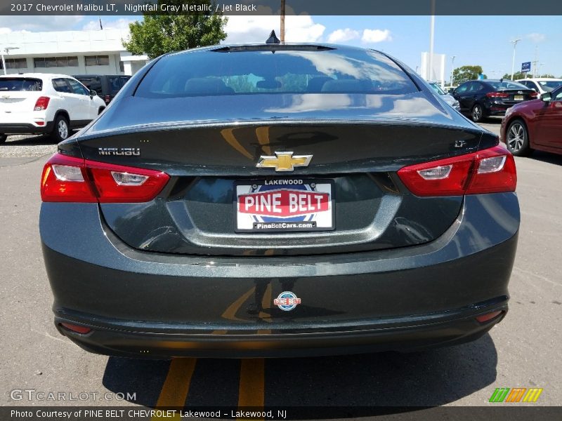 Nightfall Gray Metallic / Jet Black 2017 Chevrolet Malibu LT