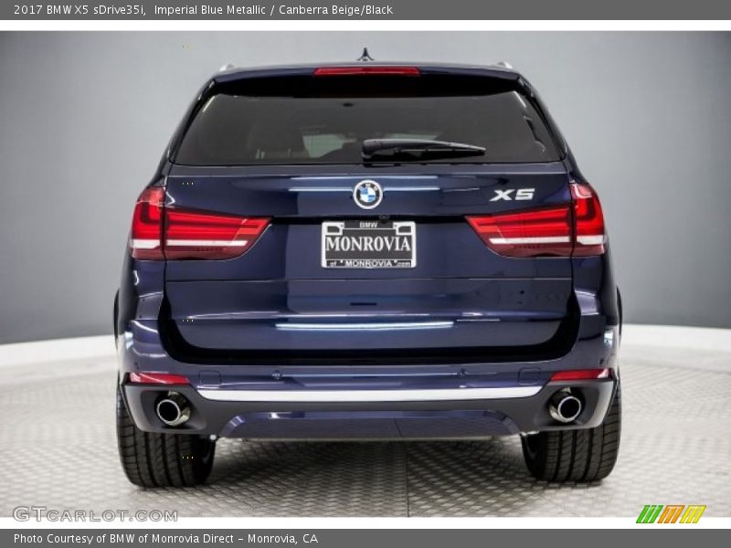 Imperial Blue Metallic / Canberra Beige/Black 2017 BMW X5 sDrive35i