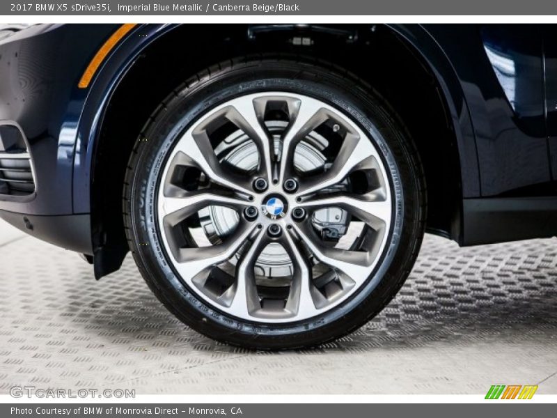 Imperial Blue Metallic / Canberra Beige/Black 2017 BMW X5 sDrive35i