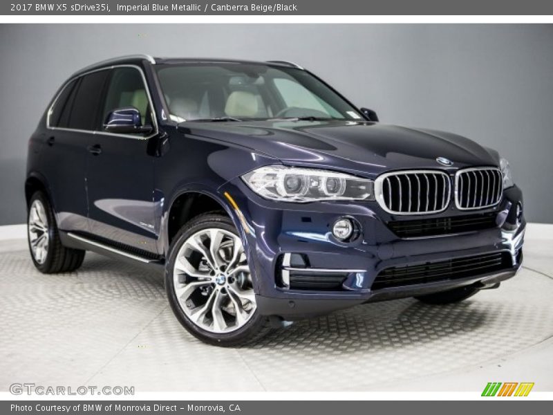 Imperial Blue Metallic / Canberra Beige/Black 2017 BMW X5 sDrive35i