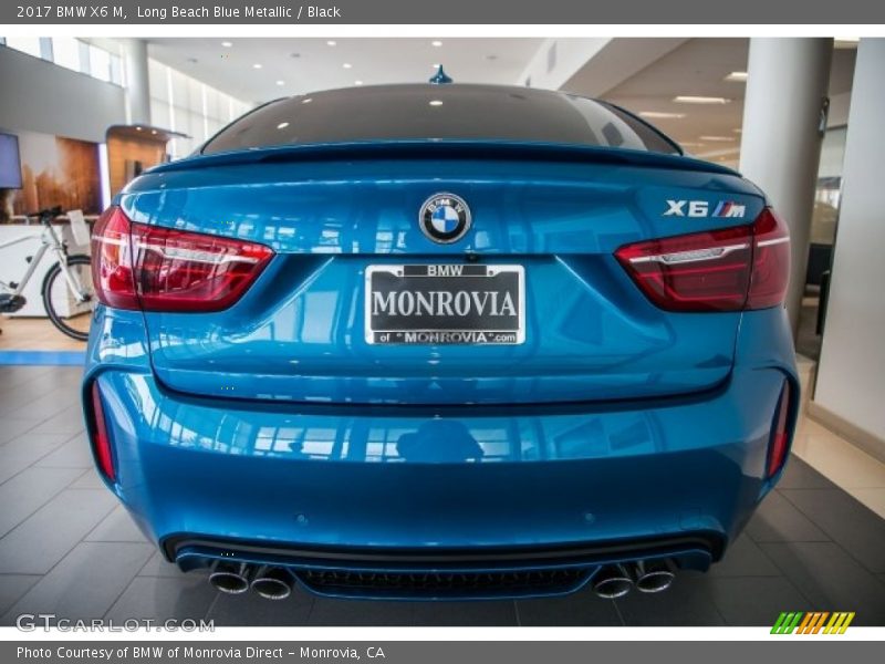 Long Beach Blue Metallic / Black 2017 BMW X6 M