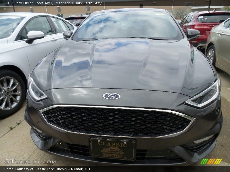 Magnetic / Dark Earth Grey 2017 Ford Fusion Sport AWD
