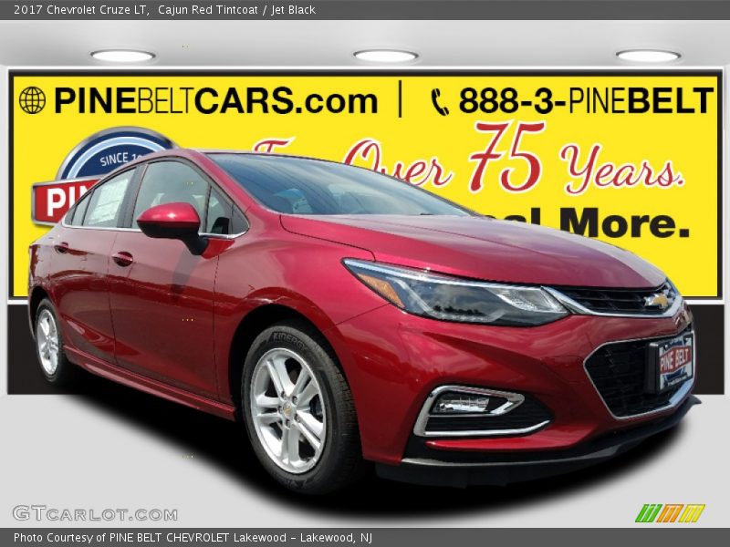 Cajun Red Tintcoat / Jet Black 2017 Chevrolet Cruze LT
