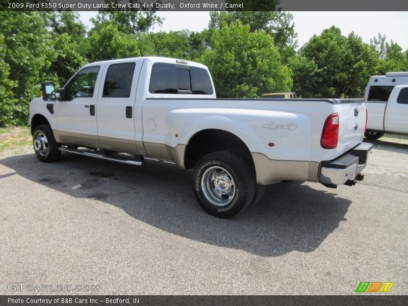 Oxford White / Camel 2009 Ford F350 Super Duty Lariat Crew Cab 4x4 Dually