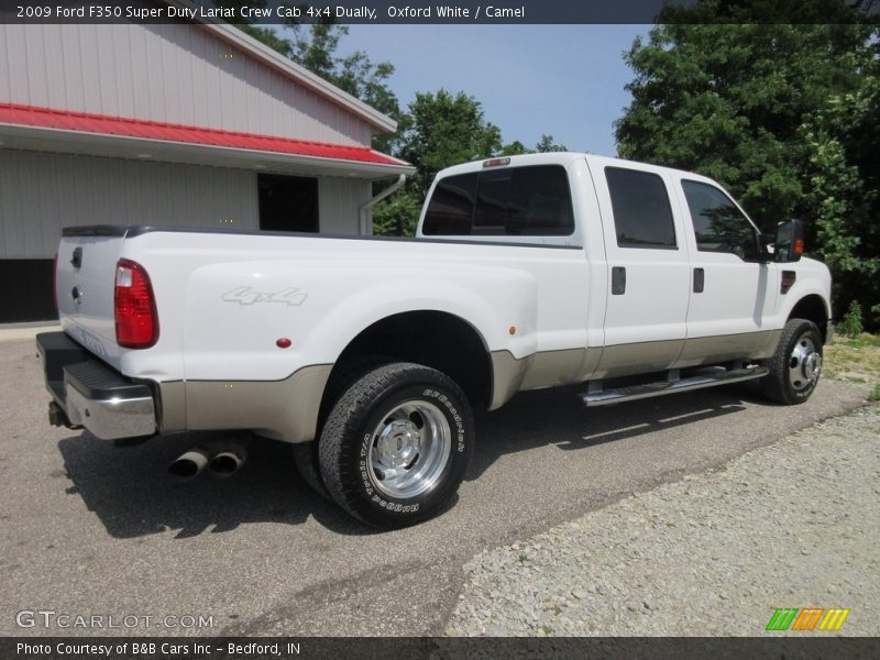 Oxford White / Camel 2009 Ford F350 Super Duty Lariat Crew Cab 4x4 Dually