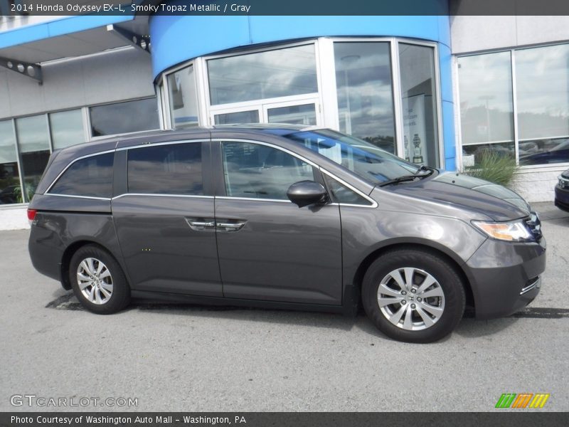 Smoky Topaz Metallic / Gray 2014 Honda Odyssey EX-L