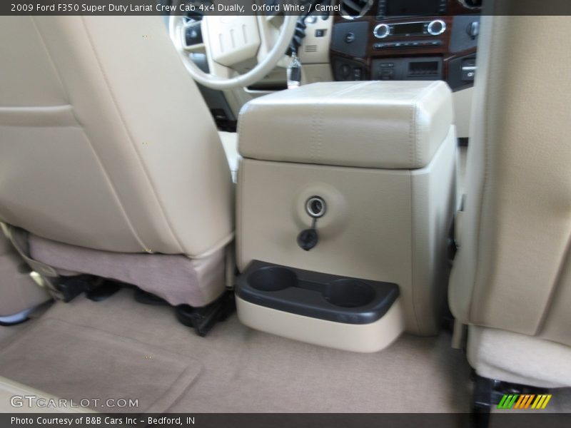 Oxford White / Camel 2009 Ford F350 Super Duty Lariat Crew Cab 4x4 Dually