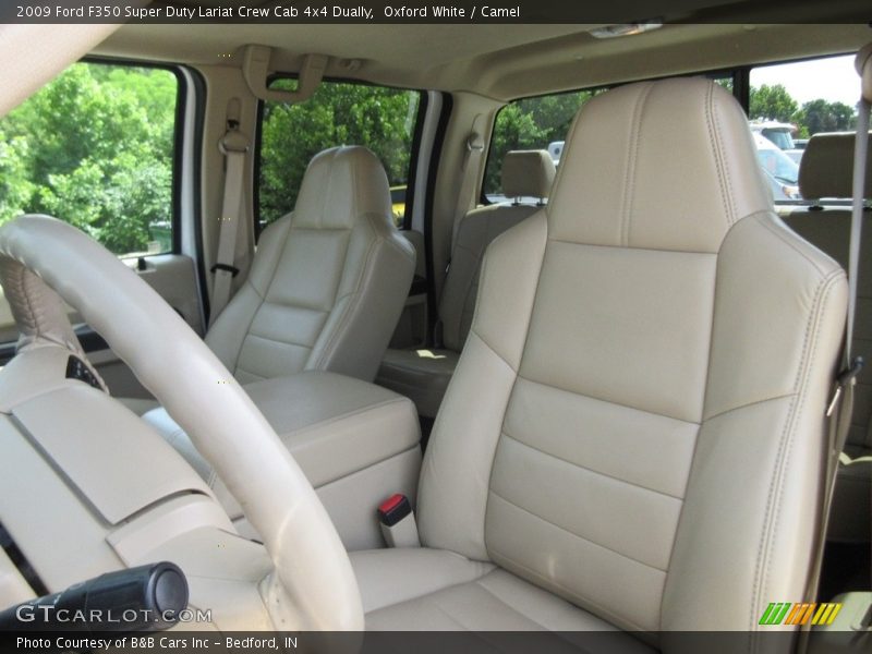 Oxford White / Camel 2009 Ford F350 Super Duty Lariat Crew Cab 4x4 Dually