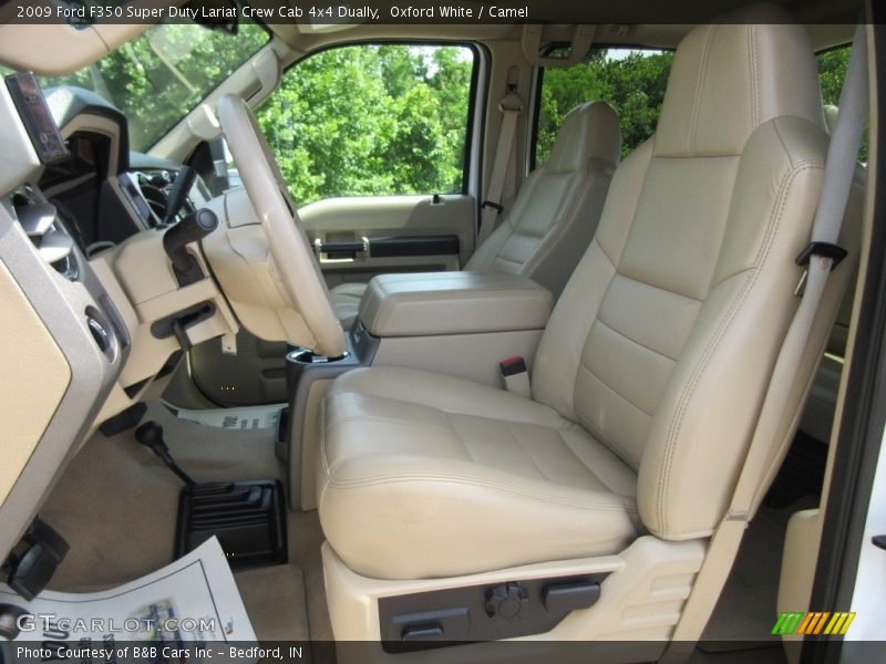 Oxford White / Camel 2009 Ford F350 Super Duty Lariat Crew Cab 4x4 Dually