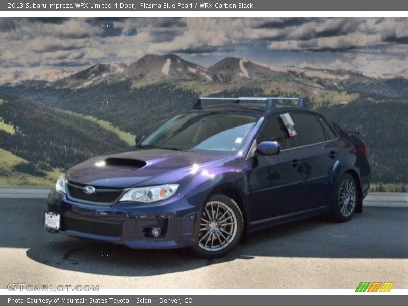 Plasma Blue Pearl / WRX Carbon Black 2013 Subaru Impreza WRX Limited 4 Door