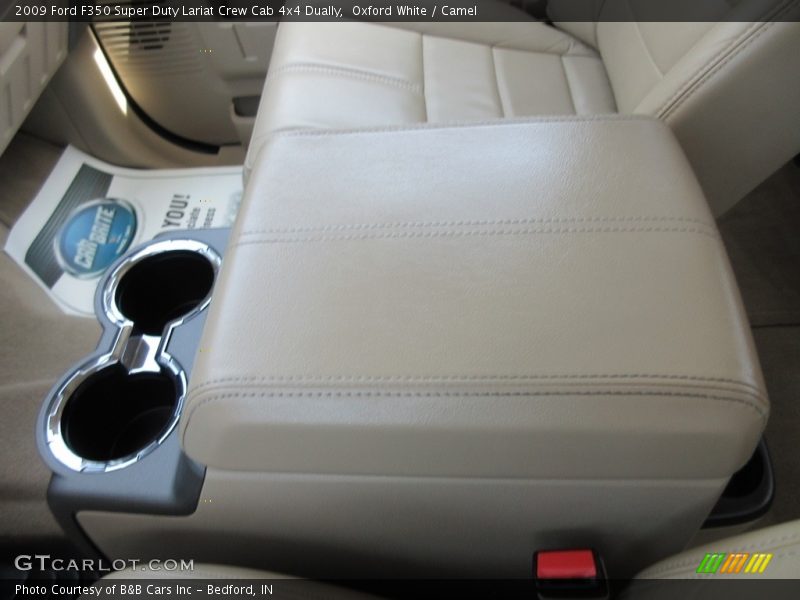 Oxford White / Camel 2009 Ford F350 Super Duty Lariat Crew Cab 4x4 Dually