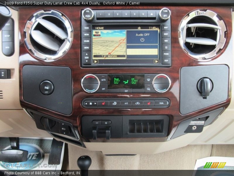 Oxford White / Camel 2009 Ford F350 Super Duty Lariat Crew Cab 4x4 Dually
