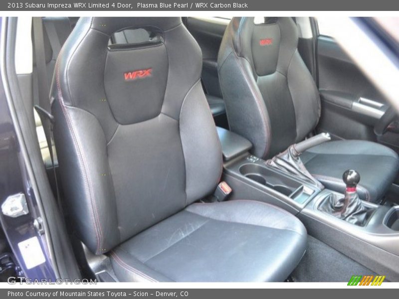 Plasma Blue Pearl / WRX Carbon Black 2013 Subaru Impreza WRX Limited 4 Door
