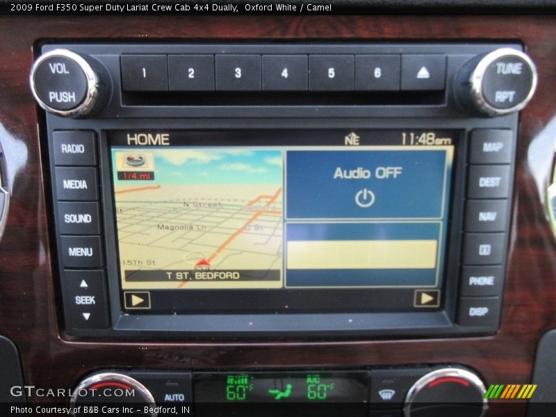 Oxford White / Camel 2009 Ford F350 Super Duty Lariat Crew Cab 4x4 Dually