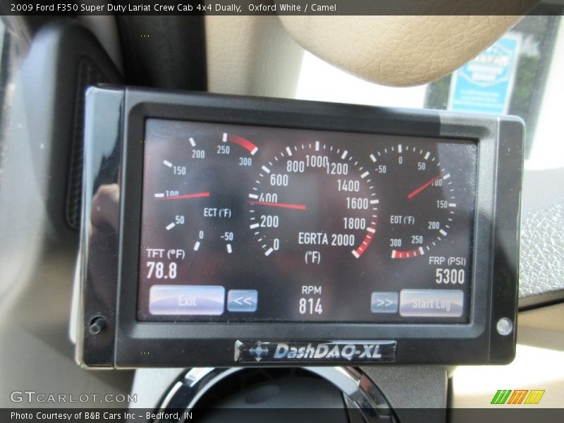 Oxford White / Camel 2009 Ford F350 Super Duty Lariat Crew Cab 4x4 Dually