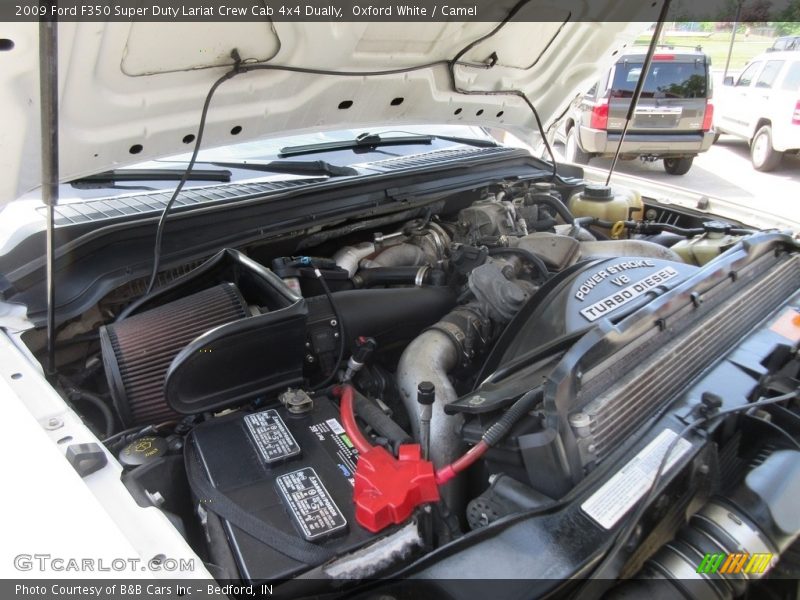 Oxford White / Camel 2009 Ford F350 Super Duty Lariat Crew Cab 4x4 Dually
