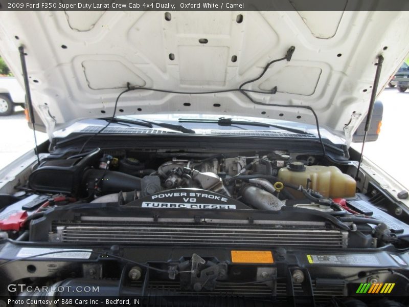 Oxford White / Camel 2009 Ford F350 Super Duty Lariat Crew Cab 4x4 Dually