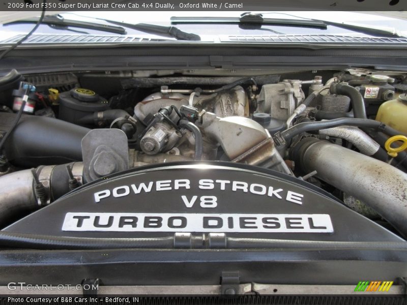 Oxford White / Camel 2009 Ford F350 Super Duty Lariat Crew Cab 4x4 Dually