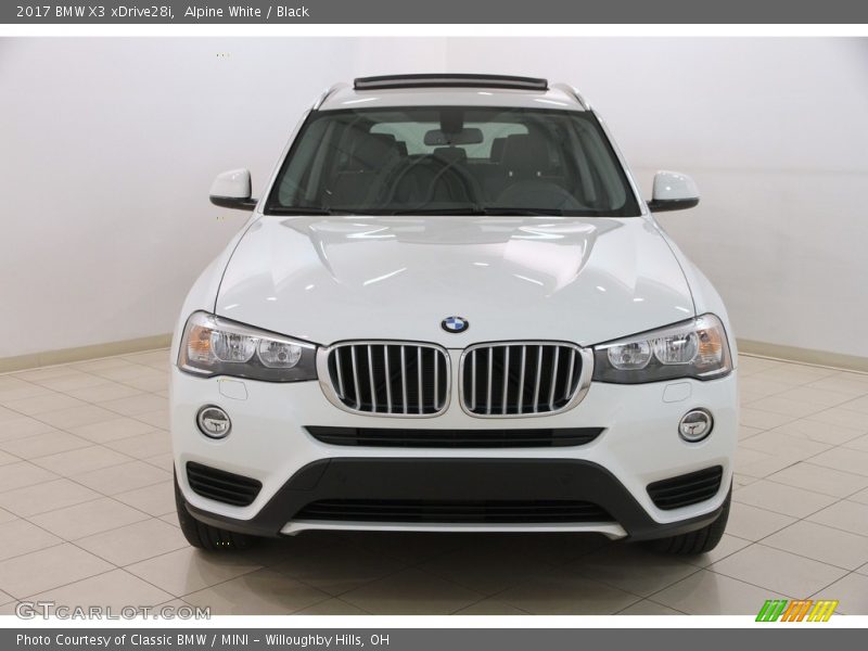 Alpine White / Black 2017 BMW X3 xDrive28i