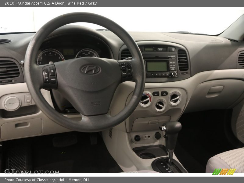 Wine Red / Gray 2010 Hyundai Accent GLS 4 Door