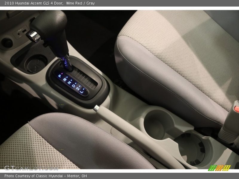 Wine Red / Gray 2010 Hyundai Accent GLS 4 Door