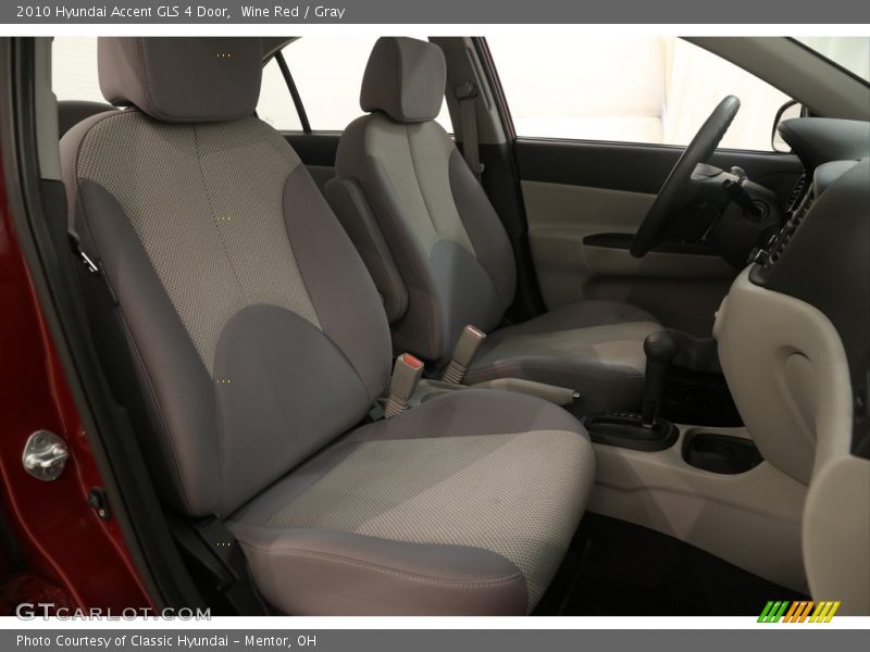 Wine Red / Gray 2010 Hyundai Accent GLS 4 Door