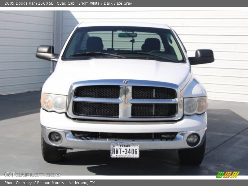 Bright White / Dark Slate Gray 2005 Dodge Ram 2500 SLT Quad Cab