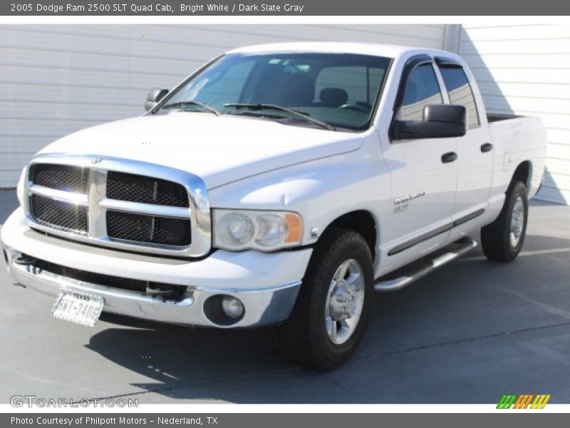 Bright White / Dark Slate Gray 2005 Dodge Ram 2500 SLT Quad Cab