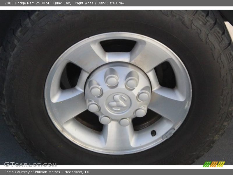 Bright White / Dark Slate Gray 2005 Dodge Ram 2500 SLT Quad Cab