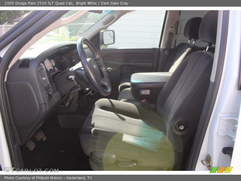 Bright White / Dark Slate Gray 2005 Dodge Ram 2500 SLT Quad Cab