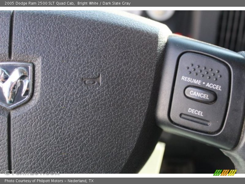 Bright White / Dark Slate Gray 2005 Dodge Ram 2500 SLT Quad Cab