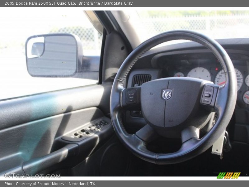 Bright White / Dark Slate Gray 2005 Dodge Ram 2500 SLT Quad Cab