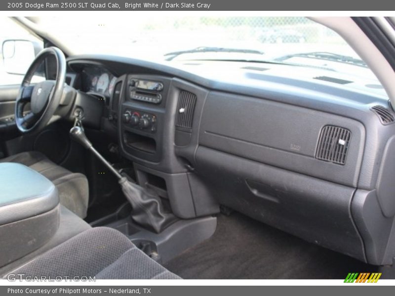 Bright White / Dark Slate Gray 2005 Dodge Ram 2500 SLT Quad Cab