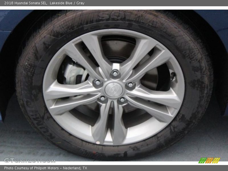 Lakeside Blue / Gray 2018 Hyundai Sonata SEL