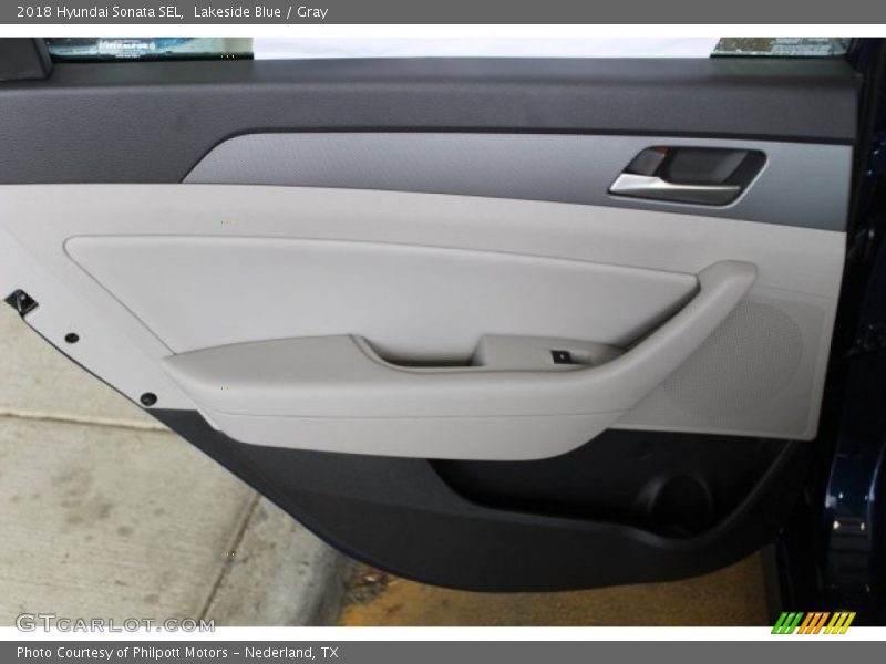 Lakeside Blue / Gray 2018 Hyundai Sonata SEL