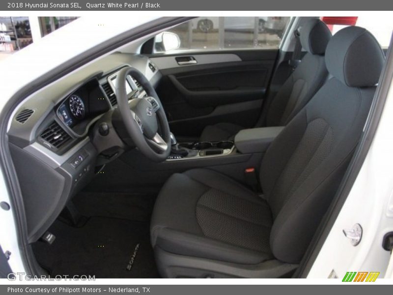 Quartz White Pearl / Black 2018 Hyundai Sonata SEL
