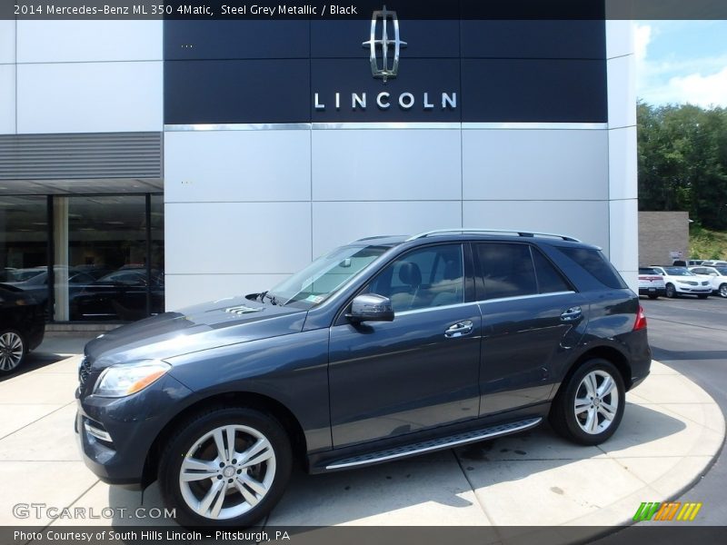 Steel Grey Metallic / Black 2014 Mercedes-Benz ML 350 4Matic