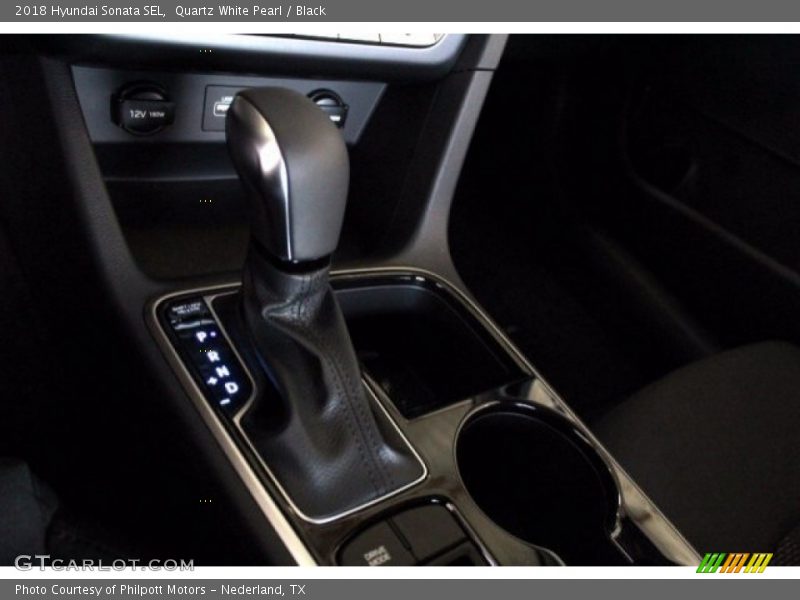 Quartz White Pearl / Black 2018 Hyundai Sonata SEL