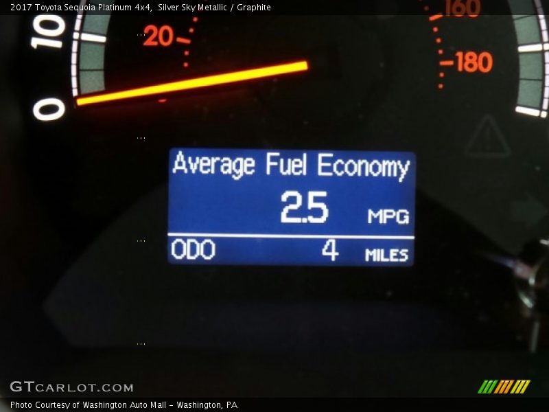 Silver Sky Metallic / Graphite 2017 Toyota Sequoia Platinum 4x4