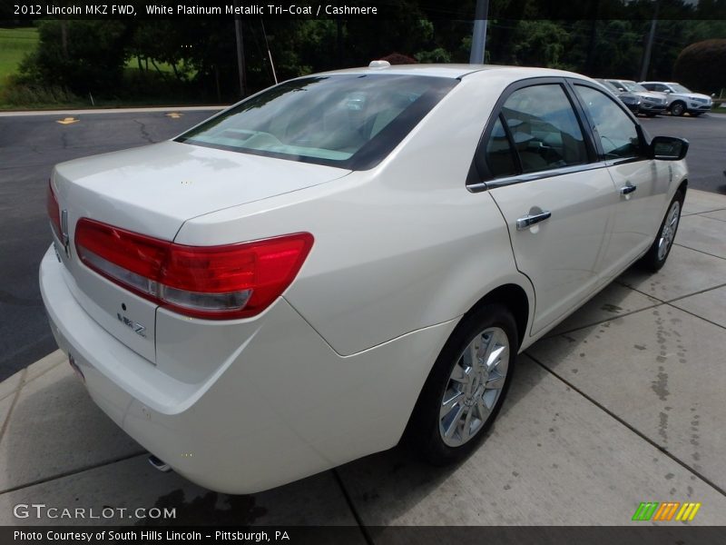 White Platinum Metallic Tri-Coat / Cashmere 2012 Lincoln MKZ FWD