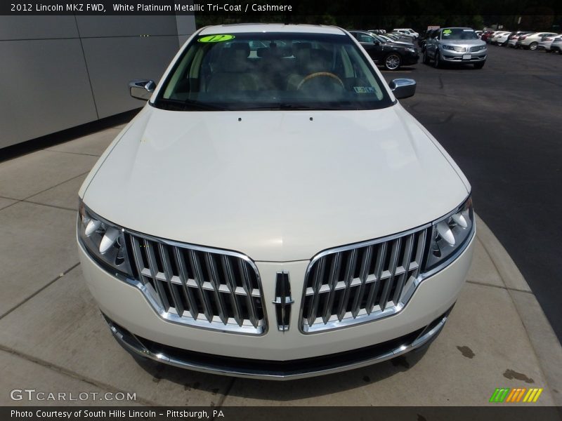 White Platinum Metallic Tri-Coat / Cashmere 2012 Lincoln MKZ FWD