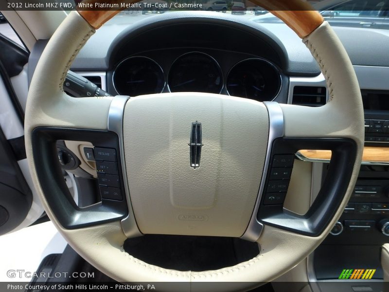 White Platinum Metallic Tri-Coat / Cashmere 2012 Lincoln MKZ FWD