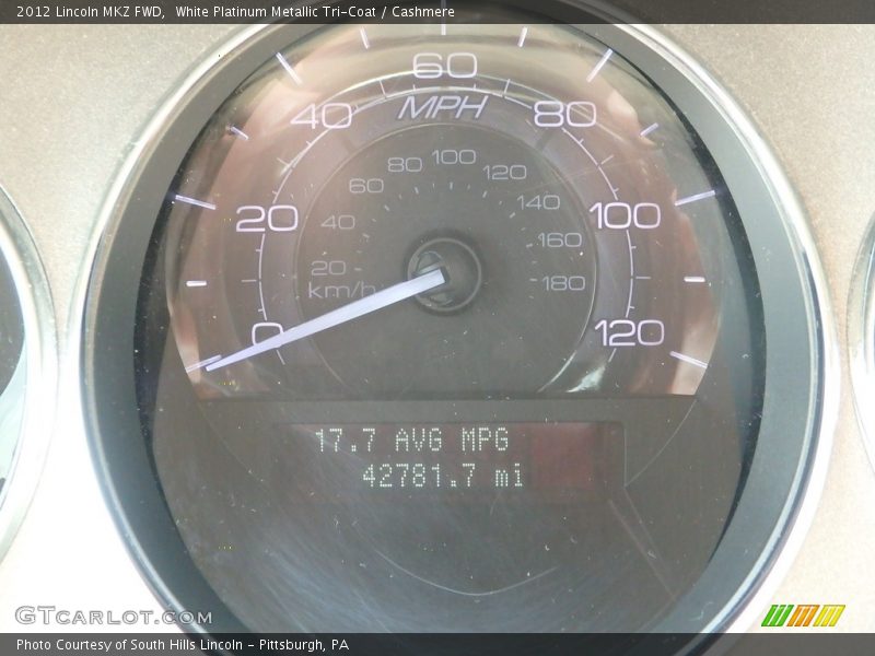 White Platinum Metallic Tri-Coat / Cashmere 2012 Lincoln MKZ FWD