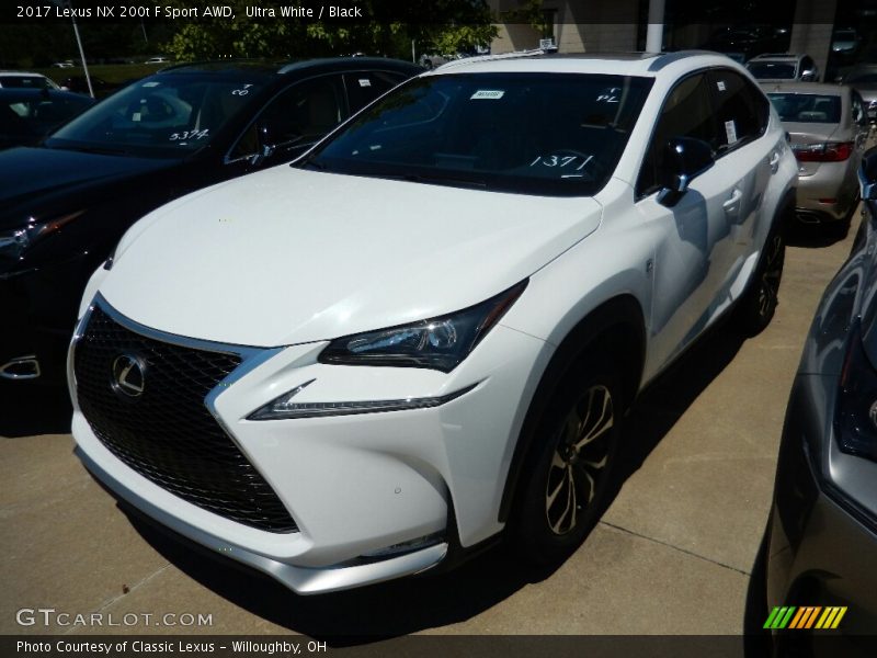 Ultra White / Black 2017 Lexus NX 200t F Sport AWD
