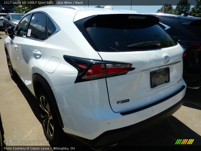 Ultra White / Black 2017 Lexus NX 200t F Sport AWD