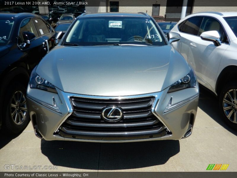 Atomic Silver / Black 2017 Lexus NX 200t AWD
