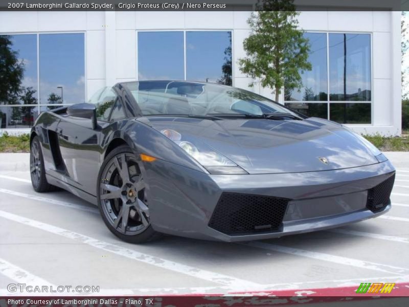 Grigio Proteus (Grey) / Nero Perseus 2007 Lamborghini Gallardo Spyder