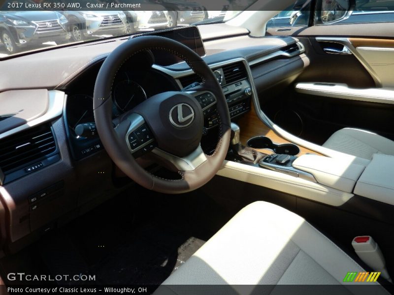 Caviar / Parchment 2017 Lexus RX 350 AWD